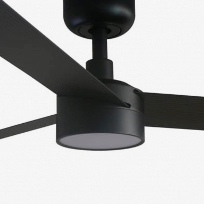 FARO 34291WT1S - LED-dimbare plafondventilator CRUISER L LED/18W/230V 2700/3000/4000K Ø132 cm zwart Wi-Fi Tuya + afstandsbediening