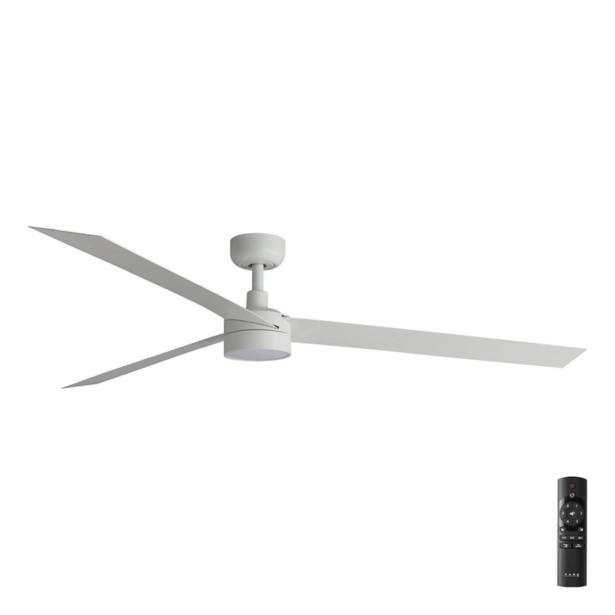 FARO 34292-1TW - Ventilateur à intensité variable CRUISER LED/20W/230V 2700/4000/6500K d. 160 cm blanc + télécommande