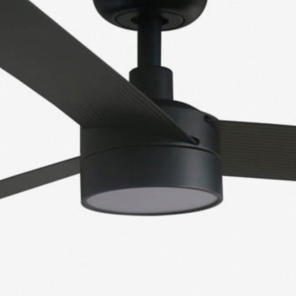 FARO 34293WT1S - Ventilateur de plafond LED dimmable CRUISER XL LED/18W/230V 2700/3000/4000K Ø 160 cm noir Wi-Fi Tuya + télécommande