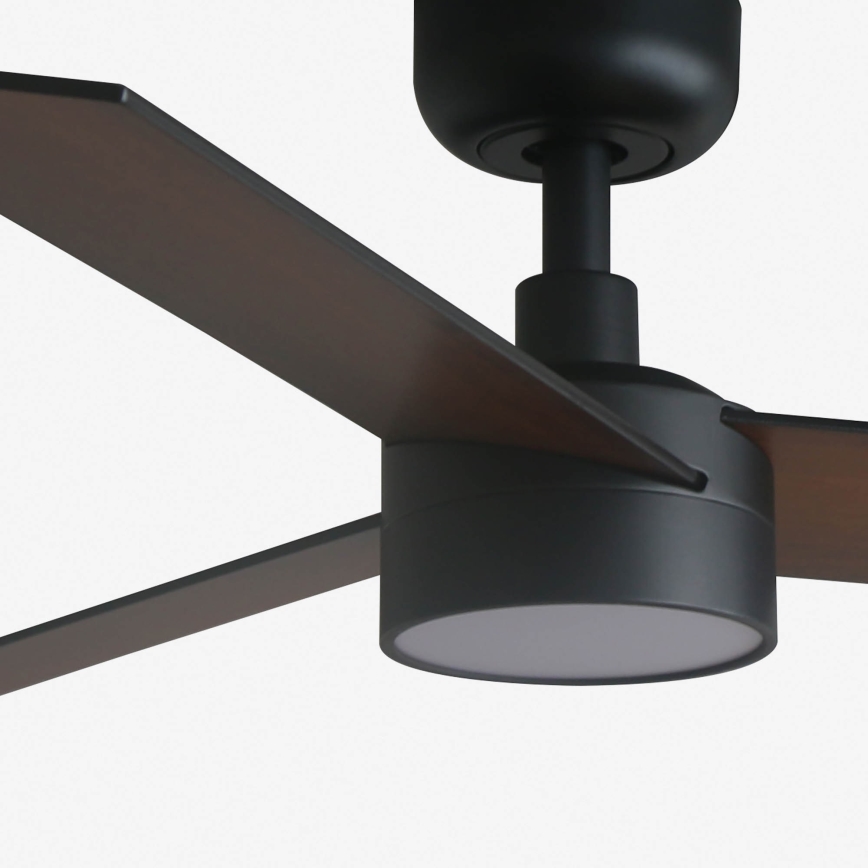 FARO 34296-1TW - Ventilateur de plafond à intensité variable RUDDER S LED/18W/230V 2700/4000/6500K d. 106 cm noir + télécommande
