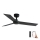 FARO 34296WP - Plafondventilator RUDDER S zwart diameter 106 cm SMART + afstandsbediening