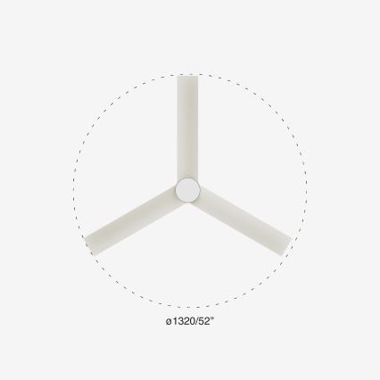 FARO 34297-1TW - Ventilateur LED dimmable RUDDER L LED/20W/230V 2700/3000/4000K Ø132 cm + télécommande