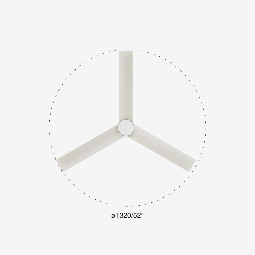 FARO 34297-1TW - Ventilateur LED dimmable RUDDER L LED/20W/230V 2700/3000/4000K Ø132 cm + télécommande