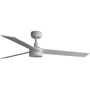 FARO 34297WT-1TW - Ventilateur de plafond à intensité variable RUDDER L LED/18W/230V 2700/4350/6000K blanc d. 132 cm Wi-Fi Tuya + Télécommande