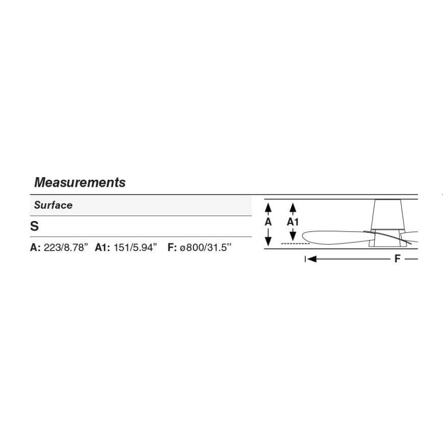 FARO 34315SWT - Ventilateur de plafond dimmable KLOVER S LED/20W/230V 2700/3000/4000K Ø 80 cm blanc Wi‑Fi Tuya + télécommande
