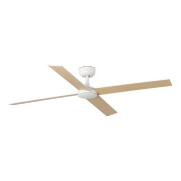 FARO 34355 - Ventilateur de plafond RUDDER L beige/blanc d. 132 cm + Télécommande
