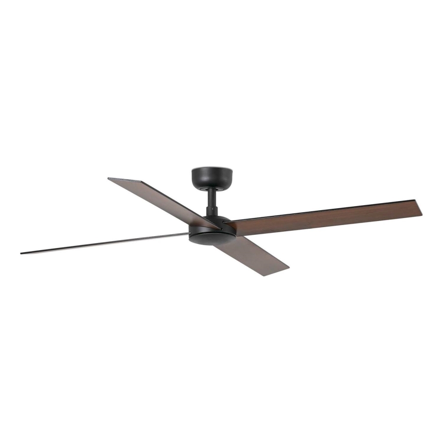 FARO 34356 - Plafondventilator RUDDER L bruin/zwart diameter 132 cm + afstandsbediening