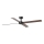 FARO 34356 - Plafondventilator RUDDER L bruin/zwart diameter 132 cm + afstandsbediening