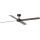 FARO 34356WT - Ventilateur de plafond RUDDER L marron/noir d. 132 cm Wi-Fi Tuya + Télécommande