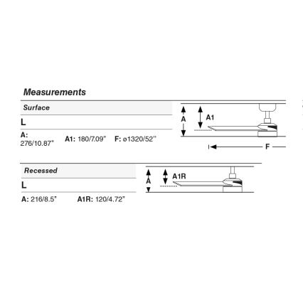 FARO 34356WT1S - LED dimbare plafondventilator RUDDER L LED/18W/230V 2700/3000/4000K Ø 132 cm bruin/zwart Wi‑Fi Tuya + afstandsbediening