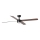 FARO 34356WT1S - Ventilateur de plafond LED à intensité variable RUDDER L LED/18W/230V 2700/3000/4000K Ø 132 cm marron/noir Wi-Fi Tuya + télécommande