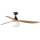 FARO 34360WT-11L - Plafondventilator OUTWOOD L 1xE27/15W/230V bruin/zwart diameter 150 cm Wi-Fi Tuya IP44 + afstandsbediening