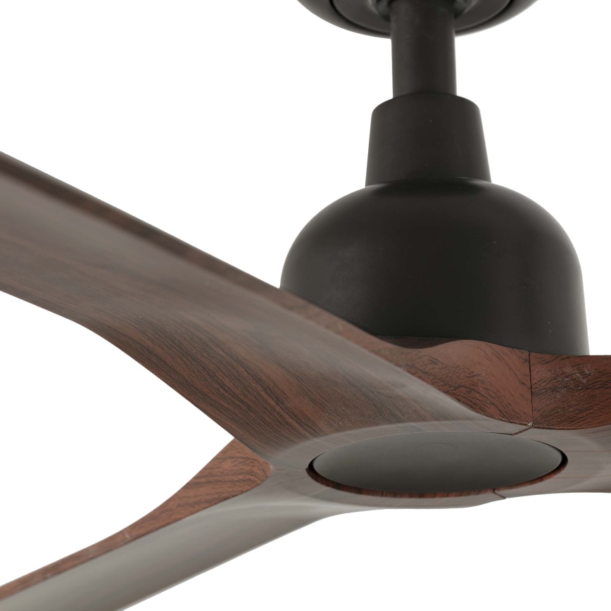 FARO 34362 - Plafondventilator OUTWOOD L bruin/zwart diameter 150 cm IP44 + afstandsbediening