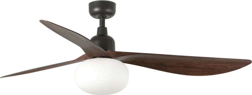 FARO 34362WT-11L - Plafondventilator OUTWOOD L 1xE27/15W/230V bruin/zwart diameter 150 cm Wi-Fi Tuya IP44 + afstandsbediening