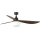 FARO 34362WT-11L - Plafondventilator OUTWOOD L 1xE27/15W/230V bruin/zwart diameter 150 cm Wi-Fi Tuya IP44 + afstandsbediening