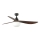 FARO 34362WT-11L - Ventilateur de plafond OUTWOOD L 1xE27/15W/230V marron/noir Ø150 cm Wi-Fi Tuya IP44 + télécommande