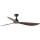 FARO 34362WT - Ventilateur de plafond OUTWOOD L marron/noir, diamètre 150 cm Wi-Fi Tuya IP44 + télécommande