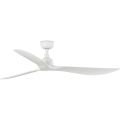 FARO 34363WT - Plafondventilator OUTWOOD L wit diameter 150 cm Wi-Fi Tuya IP44 + afstandsbediening