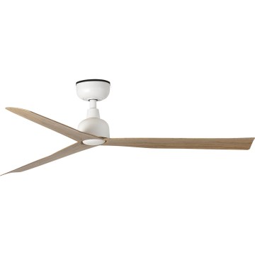 FARO 34370 - Plafondventilator MARINE M Ø 125 cm bruin/wit IP44 + afstandsbediening