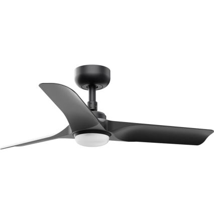 FARO 3L002 - Dimbaar LED-armatuur voor ventilator HEY, HEYWOOD LED/18W/230V 2700/4000/6000K zwart