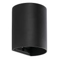 FARO 40523 - Applique murale SOLE 1xGU10/8W/230V noir arrondi