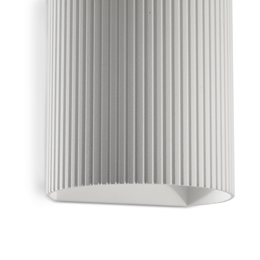 FARO 40526 - Wandlamp SOLE 1xGU10/8W/230V wit gegolfd rond