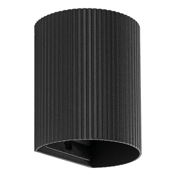 FARO 40527 - Wandlamp SOLE 1xGU10/8W/230V zwart gegolfd rond