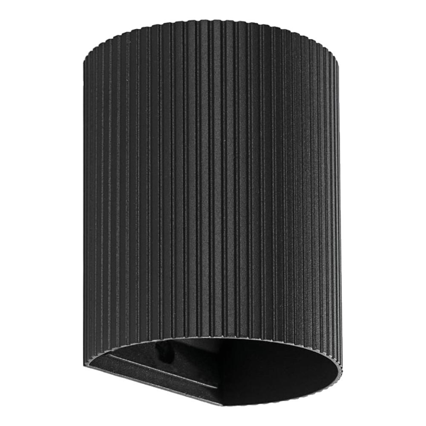 FARO 40527 - Wandlamp SOLE 1xGU10/8W/230V zwart gegolfd rond
