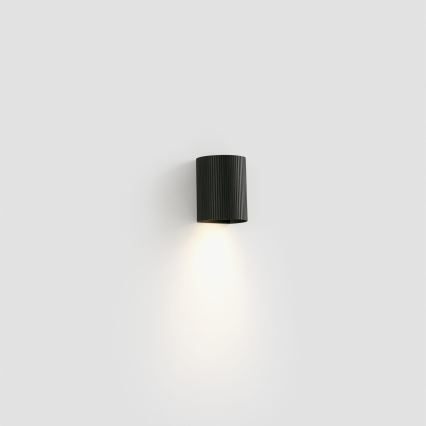 FARO 40527 - Wandlamp SOLE 1xGU10/8W/230V zwart gegolfd rond