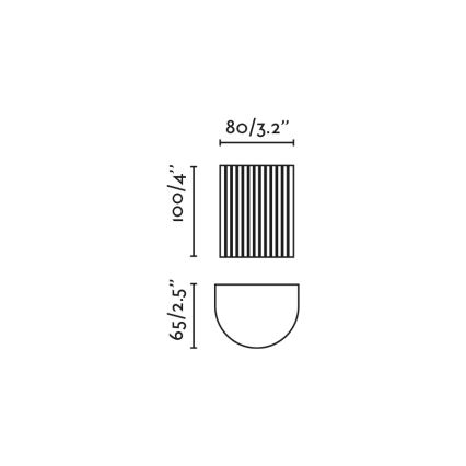 FARO 40527 - Wandlamp SOLE 1xGU10/8W/230V zwart gegolfd rond