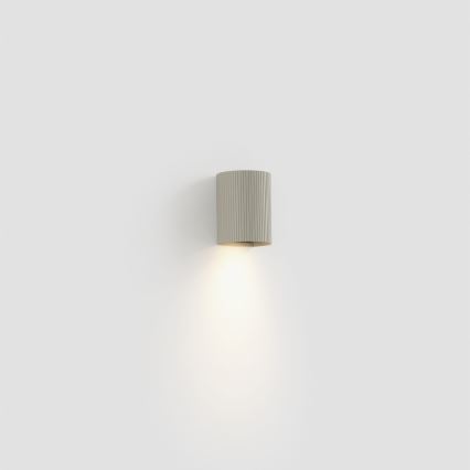 FARO 40528 - Wandlamp SOLE 1xGU10/8W/230V grijs gegolfd rond