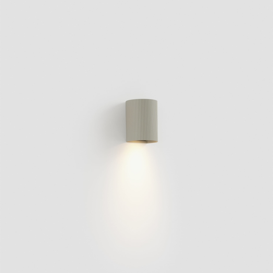 FARO 40528 - Wandlamp SOLE 1xGU10/8W/230V grijs gegolfd rond
