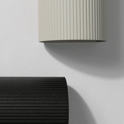 FARO 40528 - Wandlamp SOLE 1xGU10/8W/230V grijs gegolfd rond