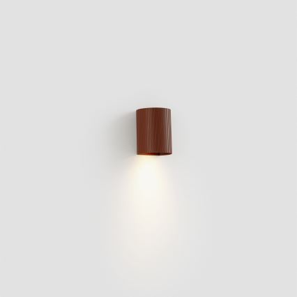 FARO 40529 - Applique murale SOLE 1xGU10/8W/230V brique ondulé arrondi