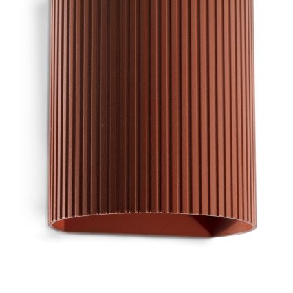 FARO 40529 - Applique murale SOLE 1xGU10/8W/230V brique ondulé arrondi