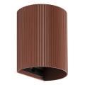 FARO 40529 - Wandlamp SOLE 1xGU10/8W/230V baksteen gegolfd rond