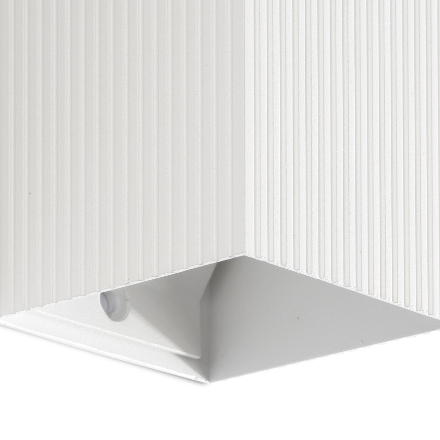 FARO 40534 - Applique murale SOLE 1xGU10/8W/230V blanc ondulé carré