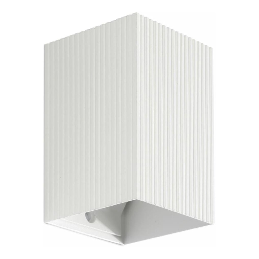 FARO 40534 - Wandlamp SOLE 1xGU10/8W/230V wit gegolfd hoekig