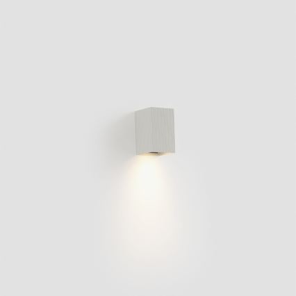 FARO 40534 - Wandlamp SOLE 1xGU10/8W/230V wit gegolfd hoekig