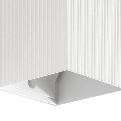 FARO 40534 - Wandlamp SOLE 1xGU10/8W/230V wit gegolfd hoekig