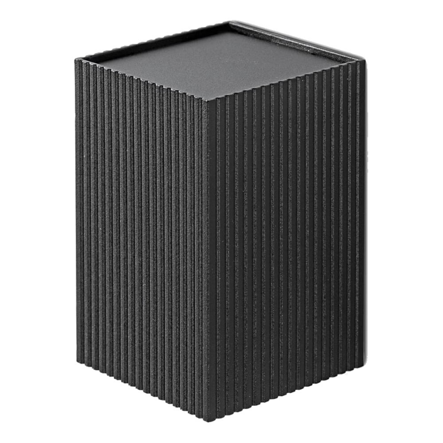 FARO 40535 - Applique murale SOLE 1xGU10/8W/230V noir ondulé carré