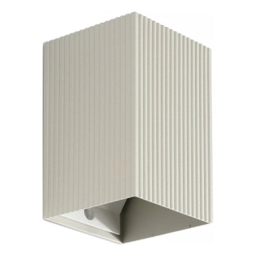 FARO 40536 - Applique murale SOLE 1xGU10/8W/230V gris ondulé carré