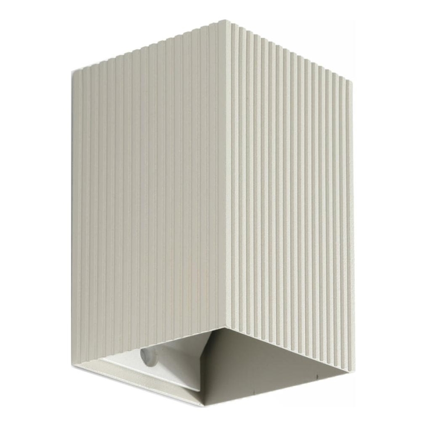 FARO 40536 - Applique murale SOLE 1xGU10/8W/230V gris ondulé carré