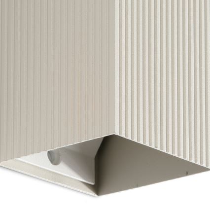 FARO 40536 - Applique murale SOLE 1xGU10/8W/230V gris ondulé carré