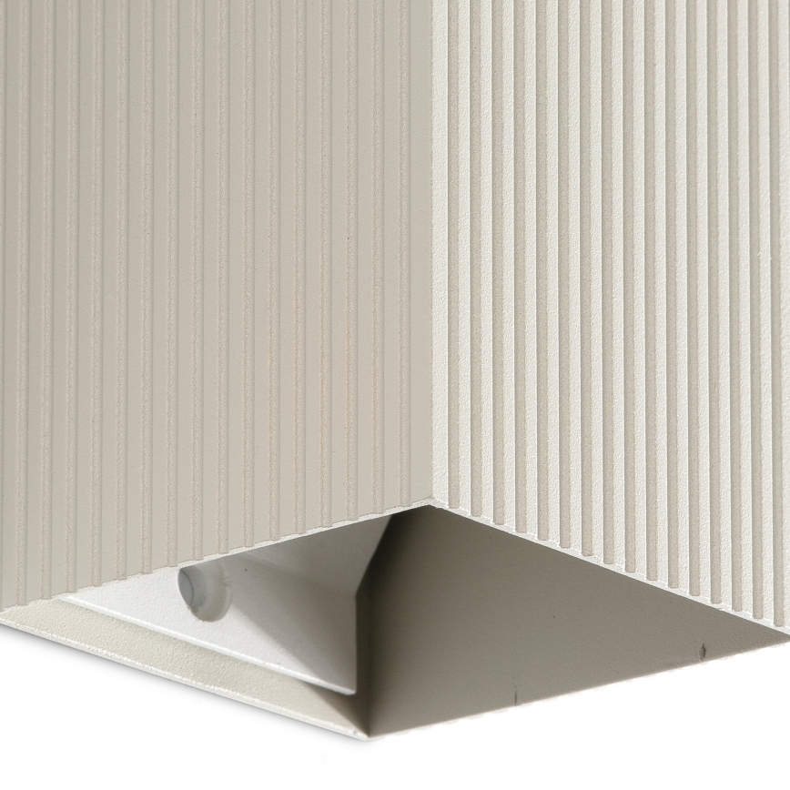 FARO 40536 - Applique murale SOLE 1xGU10/8W/230V gris ondulé carré