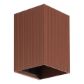 FARO 40537 - Applique murale SOLE 1xGU10/8W/230V brique ondulé carré