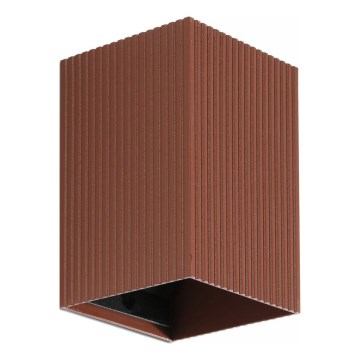 FARO 40537 - Applique murale SOLE 1xGU10/8W/230V brique ondulé carré