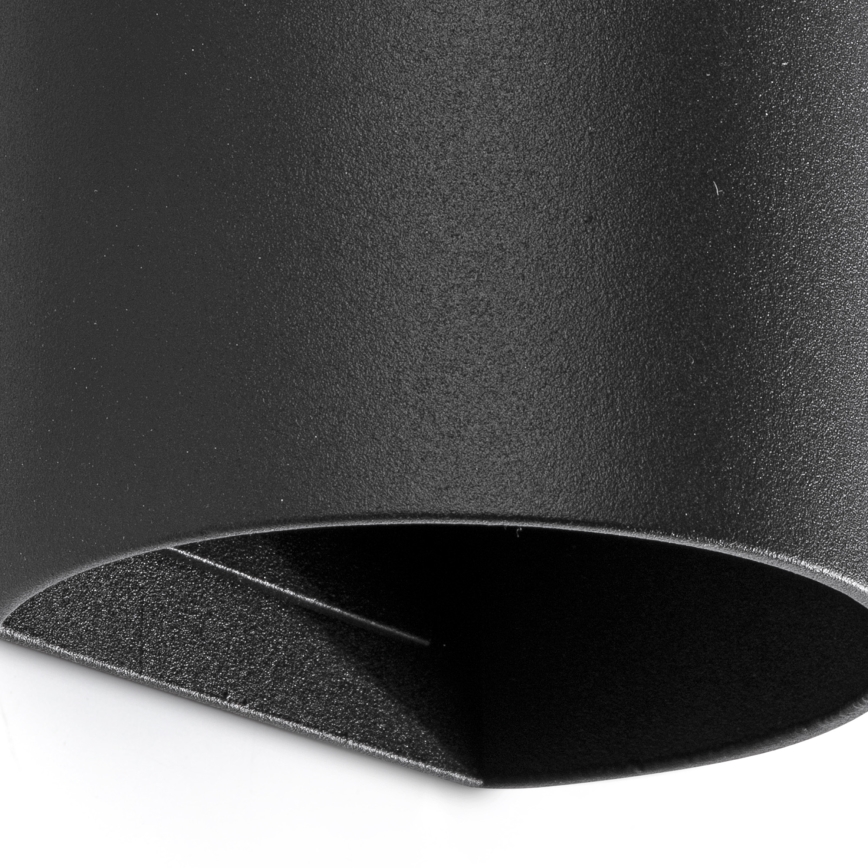FARO 40539 - Applique murale SOLE 2xGU10/8W/230V noir arrondi