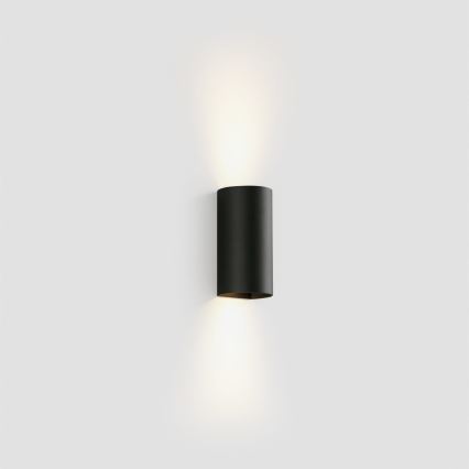 FARO 40539 - Wandlamp SOLE 2xGU10/8W/230V zwart rond
