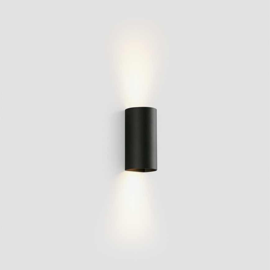 FARO 40539 - Wandlamp SOLE 2xGU10/8W/230V zwart rond